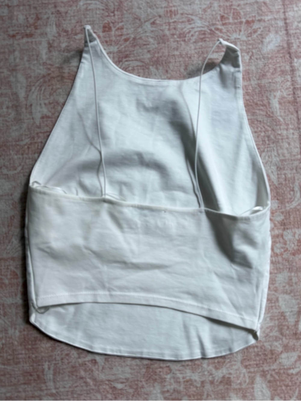 ZARA White Slim Spaghetti-Strap Camisole - Picture 7 of 7